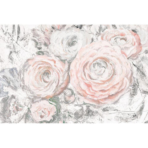 Soft Romance Black Modern Wood Framed Art Print with Double Matting by Pinto, Patricia