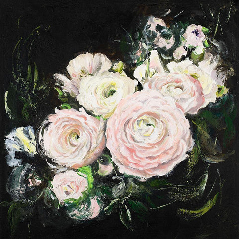 Romance Black Ornate Wood Framed Art Print with Double Matting by Pinto, Patricia