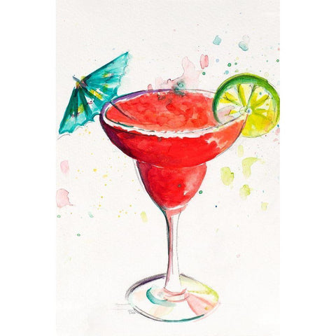 Cocktail I Black Modern Wood Framed Art Print with Double Matting by Pinto, Patricia