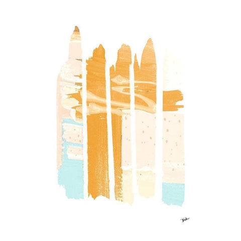 Little 70s Dots II White Modern Wood Framed Art Print by Pinto, Patricia