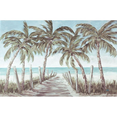 The Path To Paradise Gold Ornate Wood Framed Art Print with Double Matting by DeRice, Julie