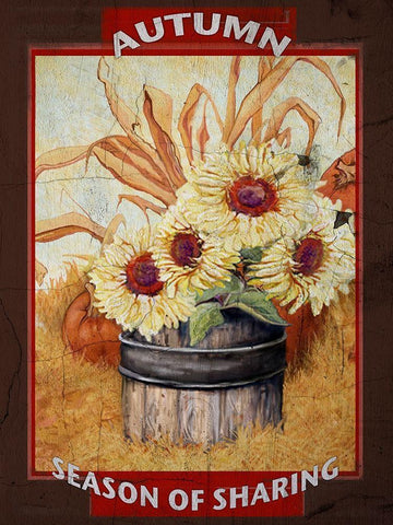 Sharing is Caring II White Modern Wood Framed Art Print with Double Matting by Diannart