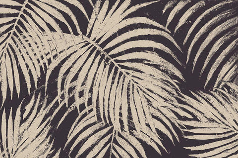 Windy Beige Palmas White Modern Wood Framed Art Print with Double Matting by Pinto, Patricia