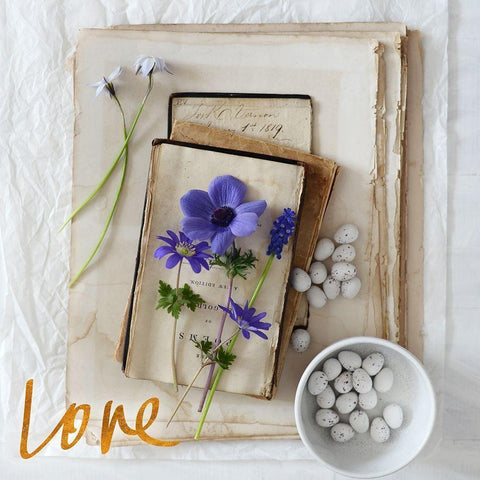 Lavender Blooms I Gold Ornate Wood Framed Art Print with Double Matting by Gardner, Sarah