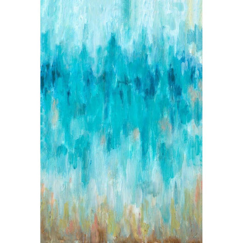 Beach Gaze White Modern Wood Framed Art Print by Hewitt, L.