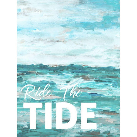 Ride The Tide Gold Ornate Wood Framed Art Print with Double Matting by Hewitt, L.