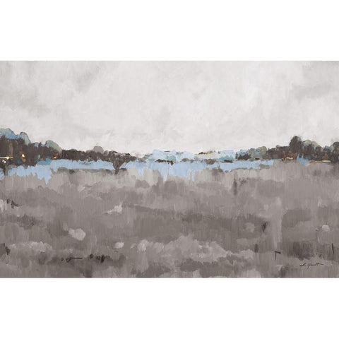 Free Spirit Grey White Modern Wood Framed Art Print by Hewitt, L.