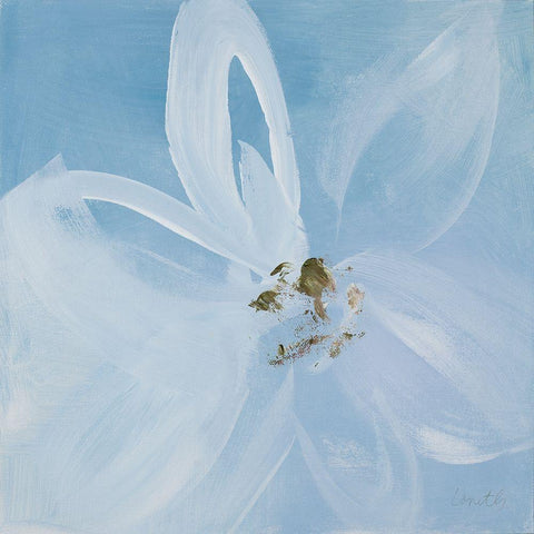 Out of the Blue I White Modern Wood Framed Art Print with Double Matting by Loreth, Lanie