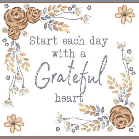 Brown Leaves Inspiration I White Modern Wood Framed Art Print by Metz, Andi