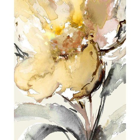 Bright Blooms II White Modern Wood Framed Art Print by Loreth, Lanie