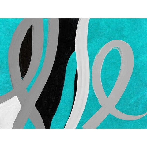 Mist Love Life Black Modern Wood Framed Art Print with Double Matting by Loreth, Lanie