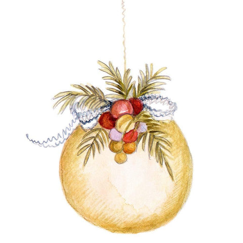 Holiday Ornament I Black Modern Wood Framed Art Print by Gaynor, Janice