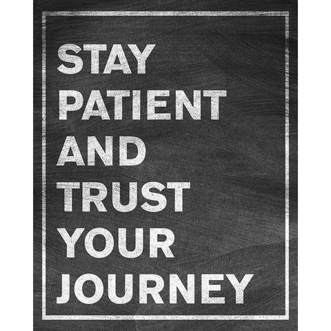 Stay Patient Gold Ornate Wood Framed Art Print with Double Matting by SD Graphics Studio