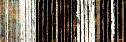 Vertical Horizon I White Modern Wood Framed Art Print with Double Matting by Meneely, Dan