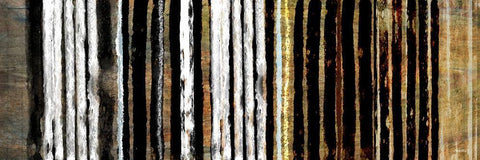 Vertical Horizon II White Modern Wood Framed Art Print with Double Matting by Meneely, Dan