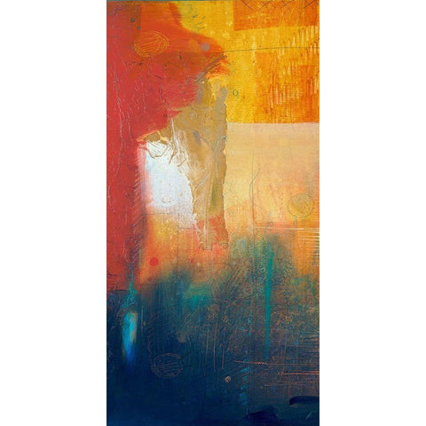 Summer Set I Black Modern Wood Framed Art Print with Double Matting by Meneely, Dan