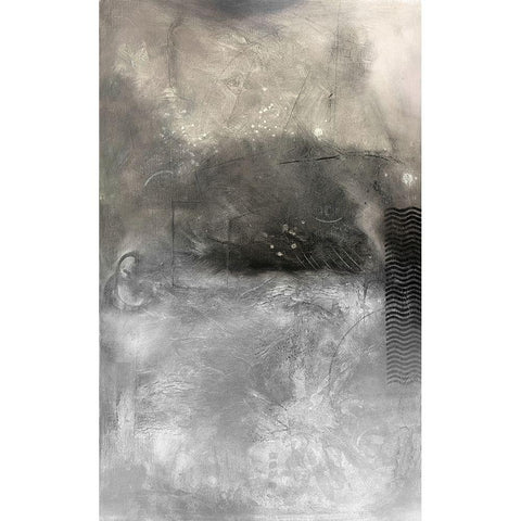 Silent Moments White Modern Wood Framed Art Print by Meneely, Dan