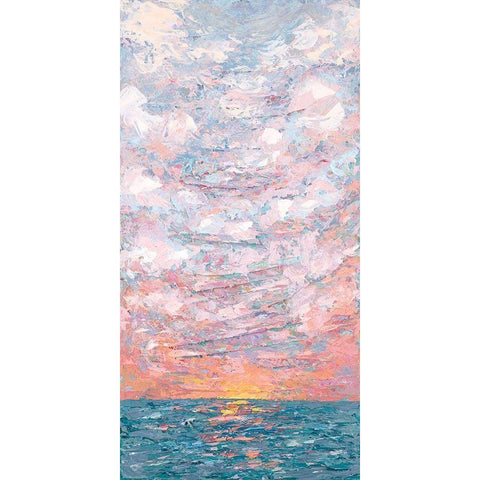 Sunset Rise White Modern Wood Framed Art Print by Coolick, Ann Marie