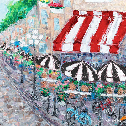 Paris On My Mind II Gold Ornate Wood Framed Art Print with Double Matting by Coolick, Ann Marie