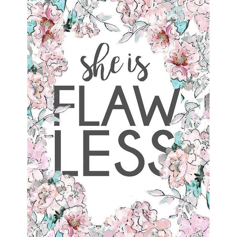 Flawless Black Modern Wood Framed Art Print by Pinto, Patricia