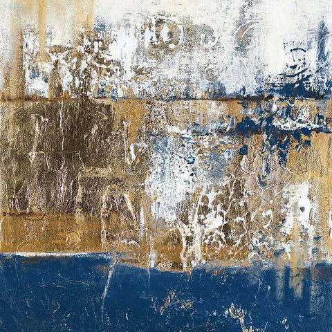 Blue Contemporaneo White Modern Wood Framed Art Print by Pinto, Patricia