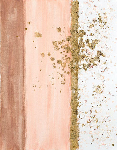 Peach Festival White Modern Wood Framed Art Print with Double Matting by Pinto, Patricia