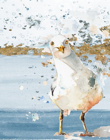 By the Dock White Modern Wood Framed Art Print with Double Matting by Pinto, Patricia