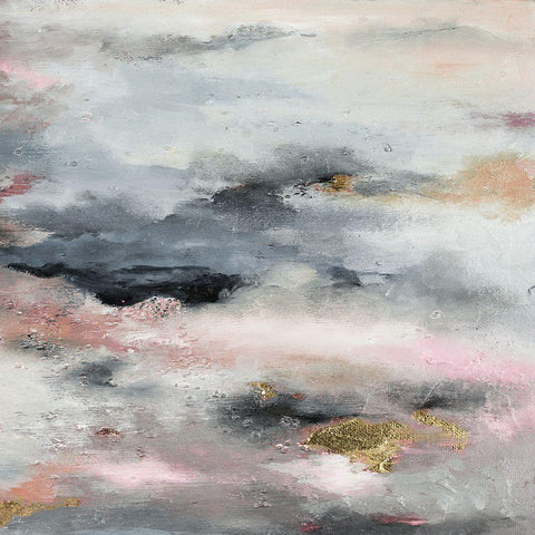 A Blush In The Dark (Square) White Modern Wood Framed Art Print by Pinto, Patricia