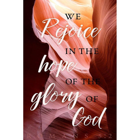 Rejoice and Glory Black Modern Wood Framed Art Print with Double Matting by ODell, Debbie