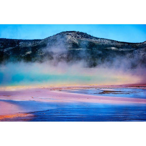 Rainbow Lake Black Modern Wood Framed Art Print by O Dell, Debbie