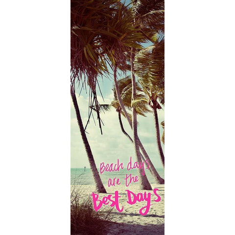 Best Beach Days Panel Black Modern Wood Framed Art Print with Double Matting by ODell, Debbie