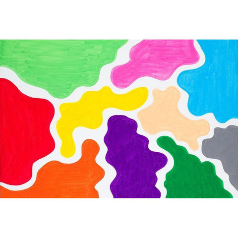 Colossal Amount of Colors Black Modern Wood Framed Art Print by Bryant, Susan