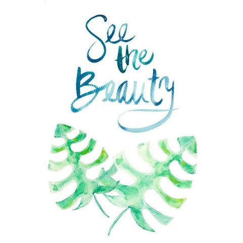 See the Beauty White Modern Wood Framed Art Print by Bryant, Susan