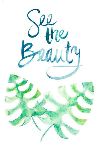 See the Beauty White Modern Wood Framed Art Print with Double Matting by Bryant, Susan