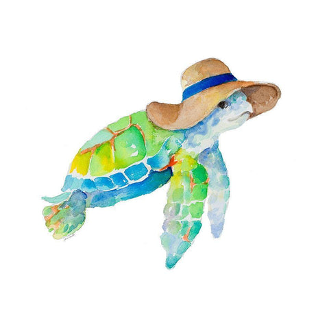 Day at the Beach Square I White Modern Wood Framed Art Print by Loreth, Lanie