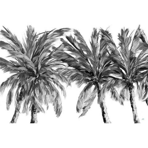 View Of The Palms Gold Ornate Wood Framed Art Print with Double Matting by DeRice, Julie