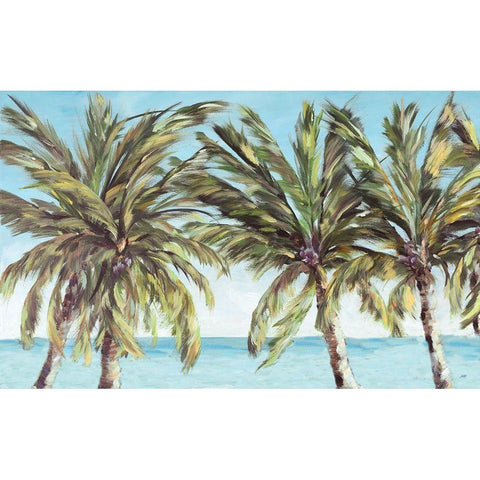 View of the Coastline White Modern Wood Framed Art Print by DeRice, Julie