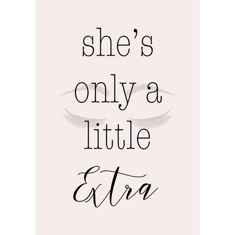 A Little Extra Black Modern Wood Framed Art Print by SD Graphics Studio