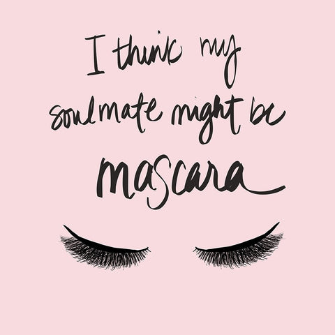 Soulmate Mascara Black Ornate Wood Framed Art Print with Double Matting by SD Graphics Studio
