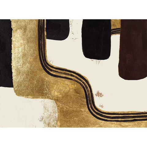 Retro Safari Black Modern Wood Framed Art Print with Double Matting by Pinto, Patricia