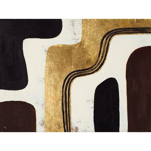 Retro Africa Black Modern Wood Framed Art Print by Pinto, Patricia