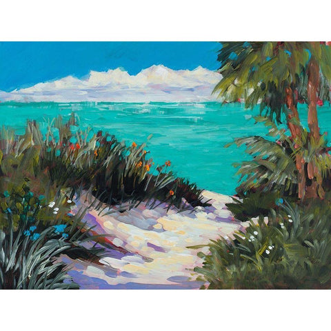 Tarpon Beach Black Modern Wood Framed Art Print by Slivka, Jane