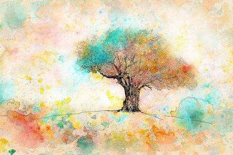 Citrus Tree White Modern Wood Framed Art Print with Double Matting by Mabat, Ynon