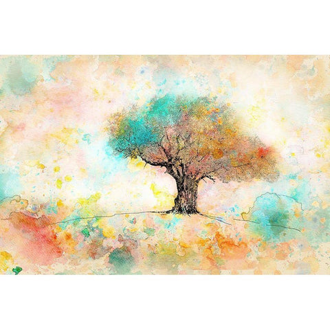 Citrus Tree Gold Ornate Wood Framed Art Print with Double Matting by Mabat, Ynon