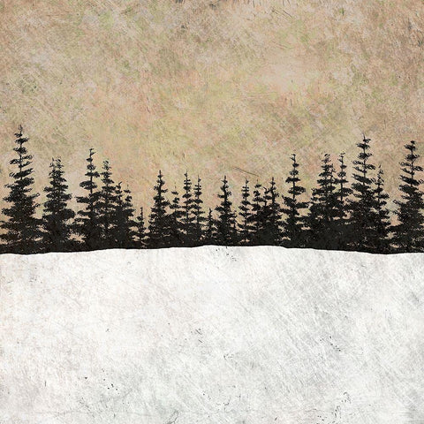 One Evening White Modern Wood Framed Art Print by Mabat, Ynon