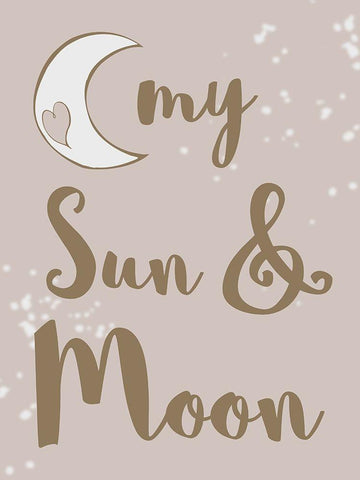Sun and Moon Black Ornate Wood Framed Art Print with Double Matting by SD Graphics Studio