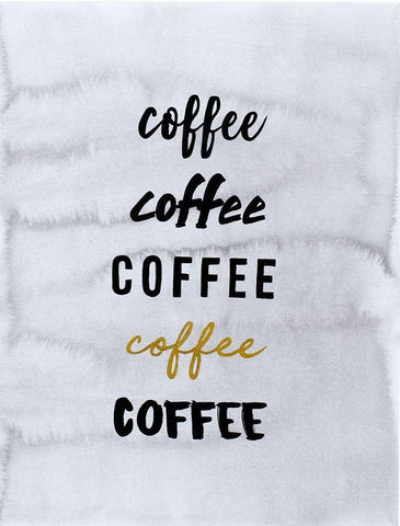 Coffee Ideas Black Ornate Wood Framed Art Print with Double Matting by Bucheli, Amaya