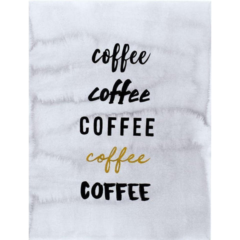 Coffee Ideas Black Modern Wood Framed Art Print by Bucheli, Amaya