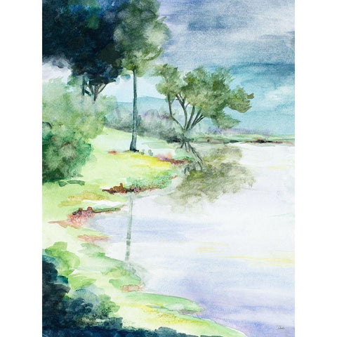 My Dream Place White Modern Wood Framed Art Print by Pinto, Patricia