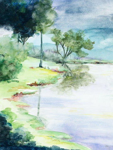 My Dream Place White Modern Wood Framed Art Print with Double Matting by Pinto, Patricia